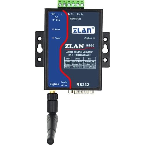 Wireless serial server, RS232/485/422 to ZigBee, ZLAN9500