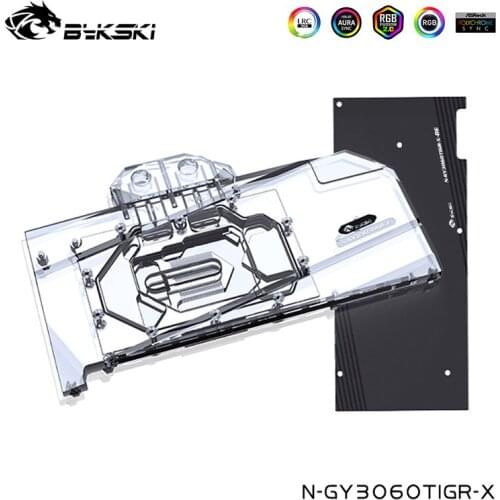 Bykski Water Cooler For GALAXY Geforce RTX 3060Ti GAMER OC VGA Cooling Block Full Cover,Copper ,G1/4" ,N-GY3060TIGR-X