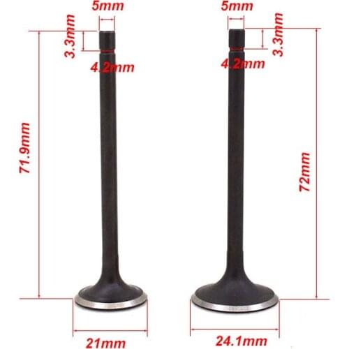 For Haojue Suzuki FW110 FW 110 110cc Motorcycle Engine Valve Intake Exhaust Stem Valve Cub Underbone Engine Spare Parts