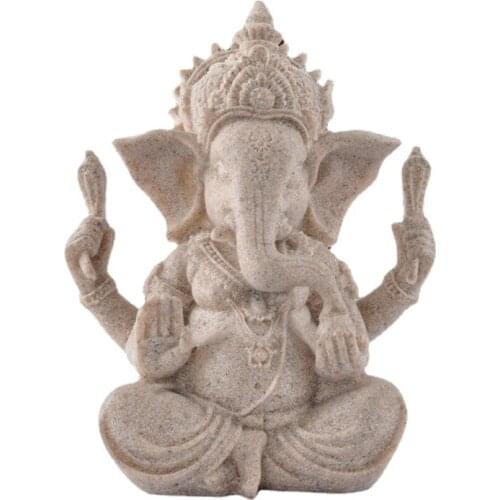 Home Furnishing handicrafts sandstone resin crafts India The mascot elephants statues