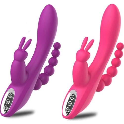 Dildo Vibrator Rotating Rabbit G Spot Clitoral Masturbator For Women 360 Rotating Vibration Magnetic Rechargeable Anal Sex Toys