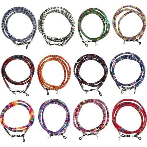 100pcs 6mm Round Retro Masks Eyeglass neck cord retainer lanyard holder Colorful national style wholesale