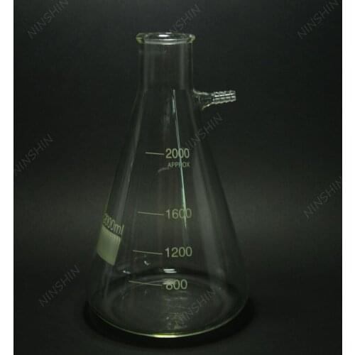 2000ML Filtration Flask,Filtering Flask(used on the filtration set),lab glassware
