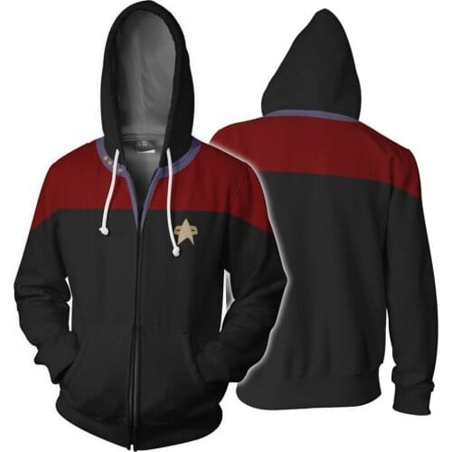 3D Star Trek Series Cardigan Jacket Sweater Mens and womens hoodie, long-sleeved pullover, loose, fashionable, spring and autu