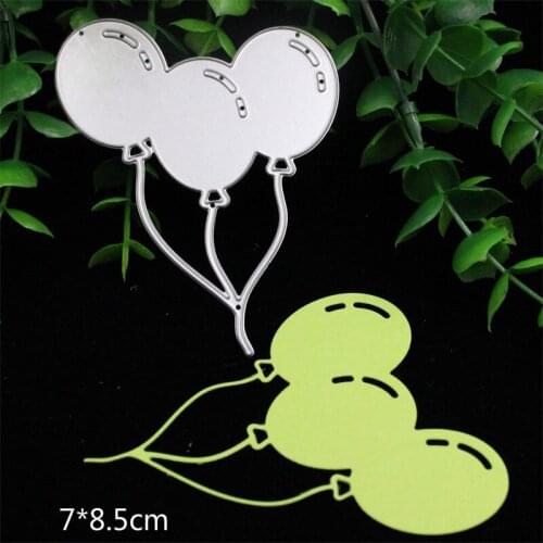 Lovely Balloons Metal Cutting Dies Stencil for DIY Scrapbooking Album Embossing Paper Cards Deco Crafts Die Cuts