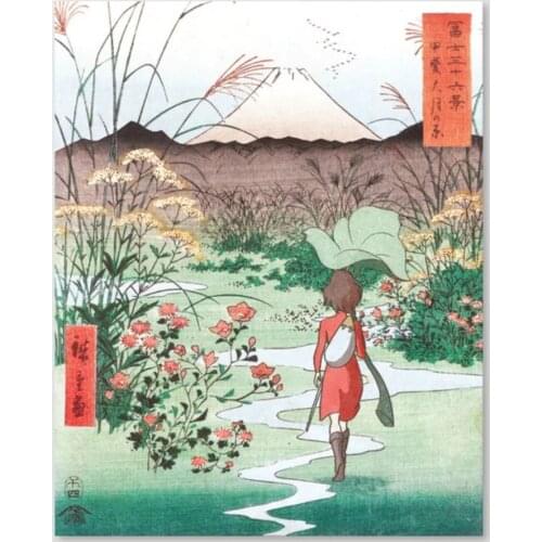 Modular Canvas HD Prints Pictures Arrietty Japan Woodblock Wall Art Paintings Home Decor Posters For Living Room No Framework