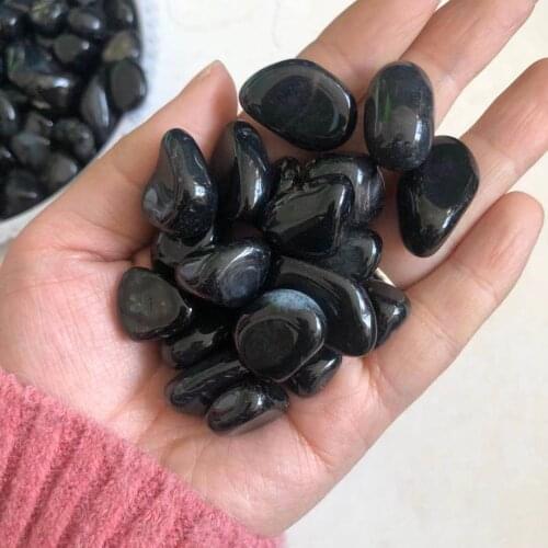 Natural Stone black agate Crystal Gem Stone Freeform Tumbled Stones Feng Shui Chakra Healing Reiki Stone