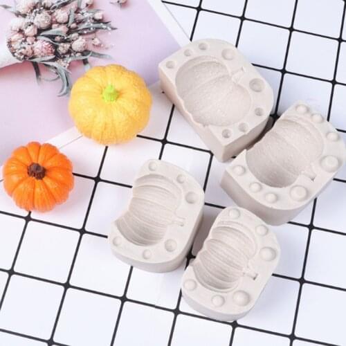 New Halloween Pumpkin Silicone Mold Fondant Cakes Decorating Tool Mould Sugarcraft Chocolate Baking Tools For Cake Gumpaste Form