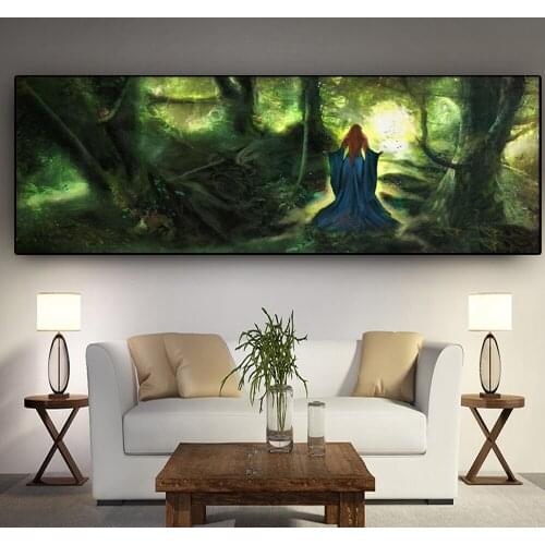 New arrivals, 5d diamond painting, fantasy forest,fairy,pattern,,square,circle, diamond embroidery, mosaic,gift,big size