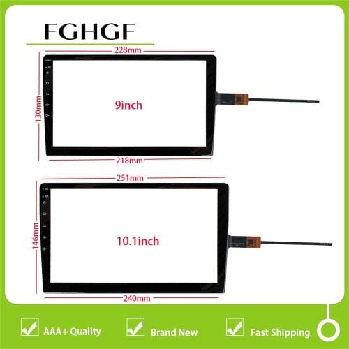 New 2.5D For FD101GS0035A-FPC-V01 9 Inch 10.1 inch Car Dvd Gps Player touch screen digitizer glass touch panel Sensor