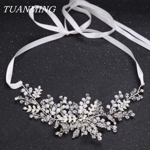 Silver Color Rhinestone Hair Vine Bride Headband Accessorie Wedding Jewelry Hair Ornament Women Hairwear Wedding Hair Decoration