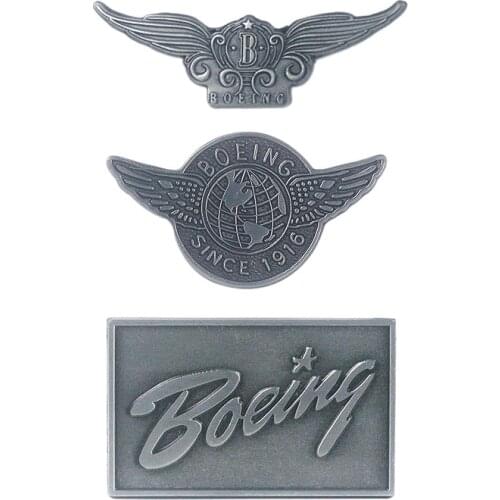 BOEING Plane Badge Airline Pilot Captain Shirts Uniform Accessories Navy Aviation Metal Badges