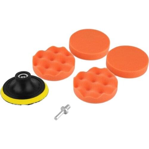 Super Functional set of car front grille door handle detail polishing clamp rod soft shaft wool polishing pad small tap