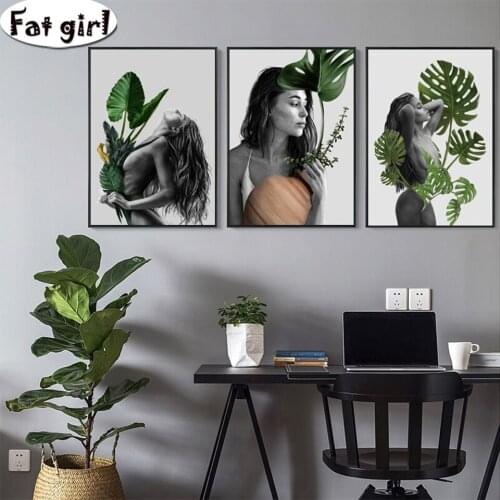 Triptych 5d Diy Wall art Decoration Sexy beauty pattern mosaic embroidery cross stitch diamond painting full square round drill