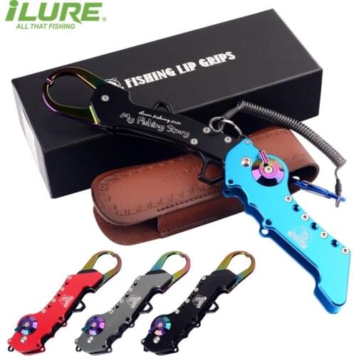 Top Quality Durable Aluminum Fish Grip Lip Trigger Lock Gripper Clip Clamp Grabber Fish Pliers Grab Fishing Tackle