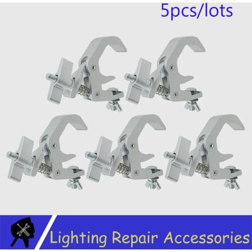 5pcs/lots Alumimun Alloy Clamp 150kg 40-60mm Hanger Hook Bracket Stage Durable Heavy Duty Hook Theatre DJ Lighting Kit Stage Lig