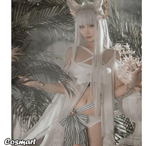 Game Arknights Platinum White Dress Cosplay Costume Halloween Suit For Women Outfit 2020 New