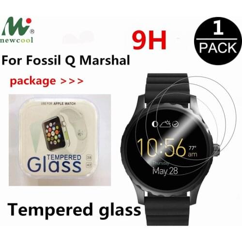 2PC 9H 2.5D Explosion-proof Tempered Glass Screen Protector For Fossil Q Marshal Protective Film For Fossil Q control Guard film