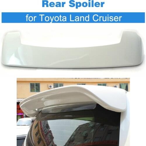 2013 Pearl White Painted Auto Car Rear Roof Wing Spoiler Fit for Toyota Land Cruiser Boot Lip Spoiler Car styling