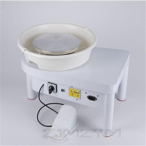25cm 350W Electric pottery wheel shapes ceramic machine household children ceramic drawing machine with tray foot pedal