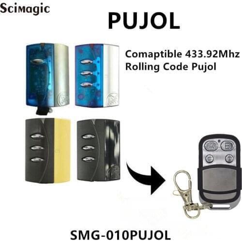 3pcs PUJOL 433.92MHz Gate Door Remote Control Command Key Fob Rolling Code Transmitter