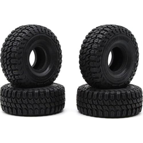 High-quality 4PCS 127mm Rubber 1.9 Inch Wheel Tire Tyre for 1:10 RC Crawler Car Axial SCX10 90046 AXI03007 Traxxas TRX4 TRX6 D90