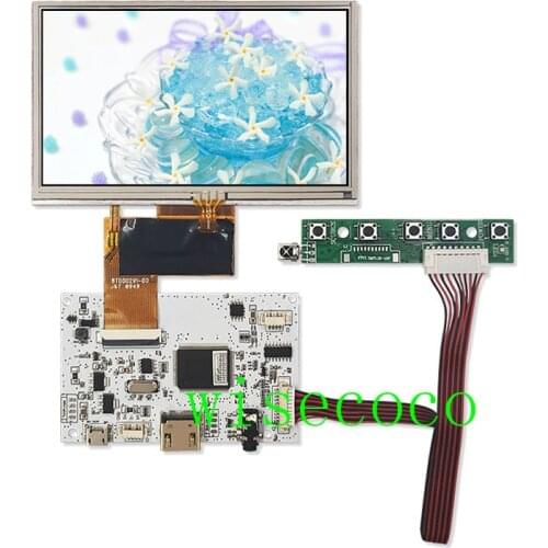 5 inch 480*272 TFT 40 pins Lcd display screen touch with Audio USB controller board AT050TN33 v.1