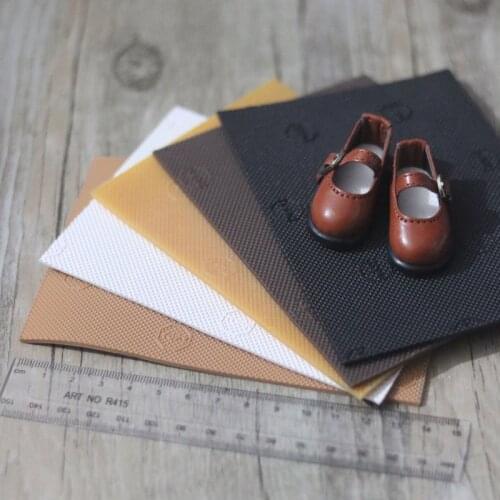 5PCS/LOT 13*9cm 5 Colors Black White Brown DIY Shoe Sole BJD Blyth Doll Shoes Leather Material Shoes Sole Accessories
