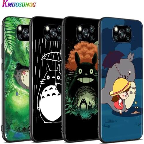 My Neighbor Totoro Anime For Xiaomi Poco X3 NFC M2 X2 F2 F3 C3 M3 F1 Pro Mi Play Mix 3 A3 A2 A1 6 5 Lite Soft Phone Case