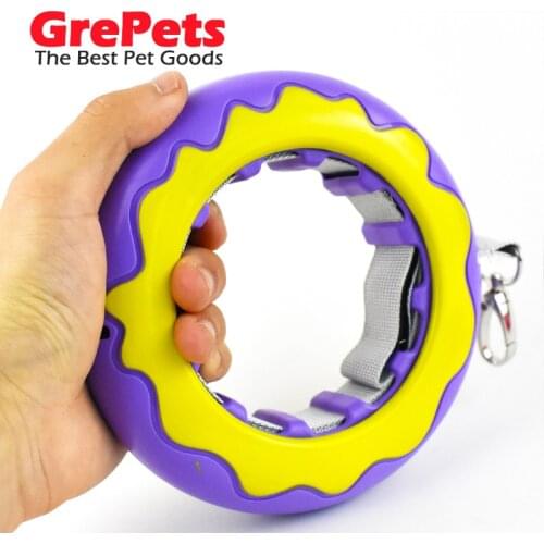 High quality dog automatic traction rope, pet automatic dog walking rope, ring double-headed tractor