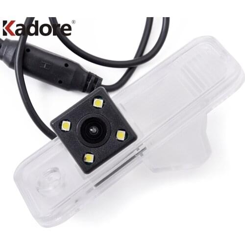 For Kia Carens FG 2013 2014 2015 2016 2017 CCD Car Rear View Camera 4 LED Night Vision Backup Reverse Parking Rearview Cameras