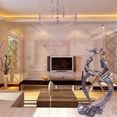 Artistic Kissing Couple Art Sculpture Passionate Love Statue Romantic Resin Figurine Ornaments for Home Office Decoration