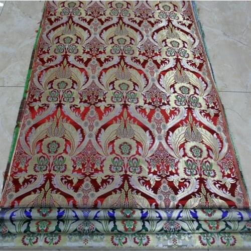 China wind cheongsam dress gowns Mongolia Tibetan film fabric jacquard decorative brocade fabric spun cloth