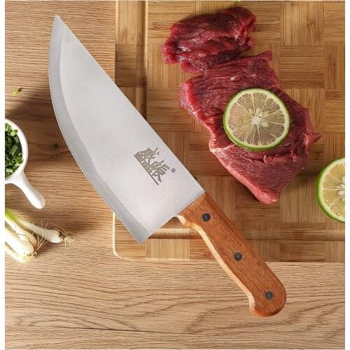 Stainless Steel Chinese Knife 8 inch Professional Meat Cleaver Butcher Chopping Knife Kitchen Chef Knives