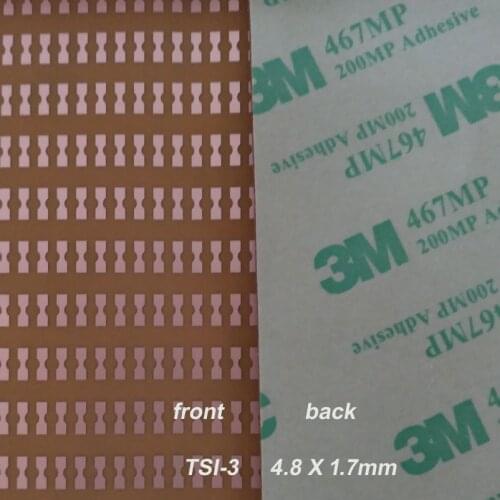 TS1-3 4.8 x1.7mm Terminal with 3M adhesive for strain gauges