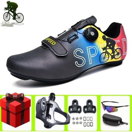 Road Bike Cyling Shoes Professional Mens Sneakers Women Sapatilha Ciclismo Self-Locking Bicycle Riding Breathable Bicicleta