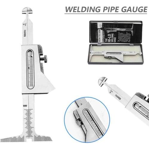 HI-LO Welding Pipe Gauge weld level inspecion gage Metric&Standard WSG-01010 Sliver Welding Tool Kits