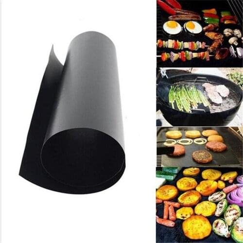 Reusable Non-Stick BBQ Grill Mat Thick Durable 33*40CM Gas Grill Barbecue Mat Picnic Cooking Tool LX6566