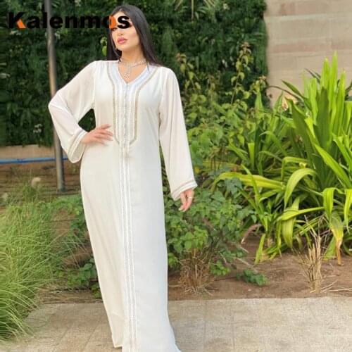 Muslim Dress Women Fashion 2 Piece Set Dubai Arab Abaya Duabi Arabic Turkey Moroccon Kaftan Islamic Clothing India Gown Robe