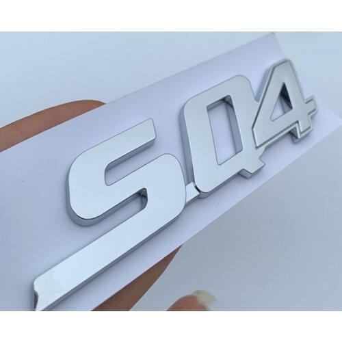 SQ4 Trunk Sticker For Maserati Levante GranTurismo Quattroporte GranCabrio Ghibli Car Styling Maserati Sticker Black/Silver