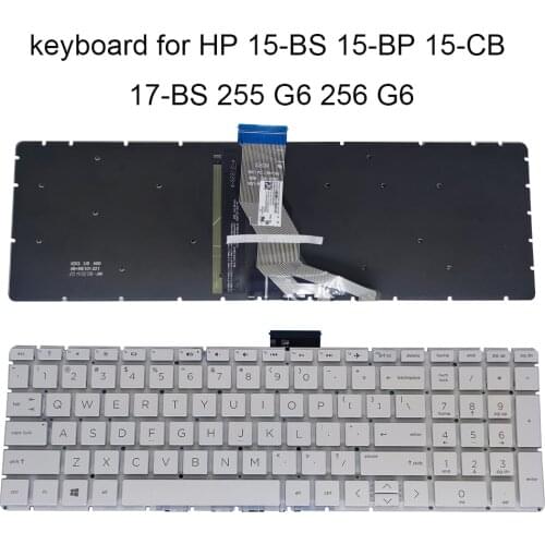 New US backlit Keyboard for HP ENVY X360 15 BS 15-BP 17 AK 17-AR 17-BS 250 256 G6 English qwerty notebook pc keyboard NSK-XDVSQ