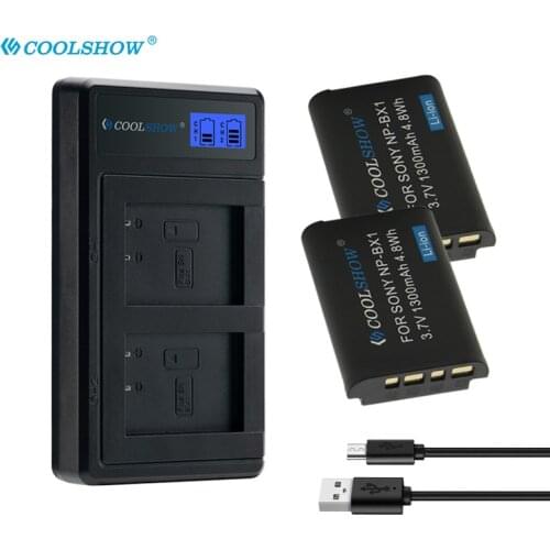 NP-BX1 Battery for Sony HX300 HX400 HX50 HX60 DSC RX1 RX100 AS100V AS300 M3 M2 AS15 WX350 Bateria BX1 LED USB Charger