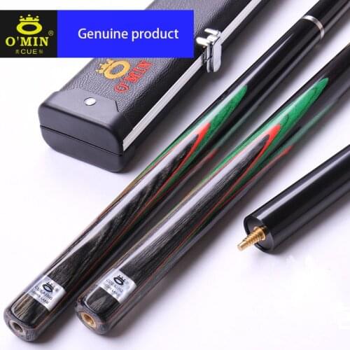 O'MIN Handmade, Polished Without Lacque One Piece Snooker Cue Stick Billiard 9.5mm9.8mm Tips Snooker Cues Case Set China