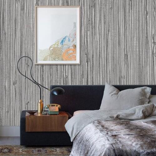 Beibehang Retro home decoration wood wallpaper wall paper restaurant bar bar clothing shop study striped 3d wallpaper roll mural