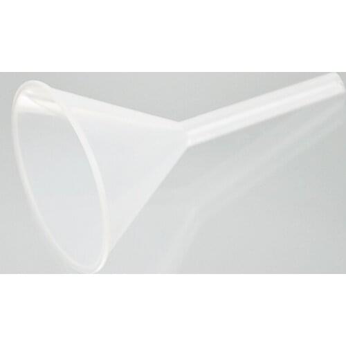 Plastic Funnel 60mm Triangle Funnel Middle School Chemical Instrument Glass Instrument Consumables Experiment Supplies