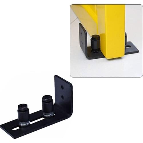 Adjustable Carbon Steel Door Guide Wall Mount Sliding Barn Door Bottom Floor Roller Guide Screws Home Door Hardware Accessory