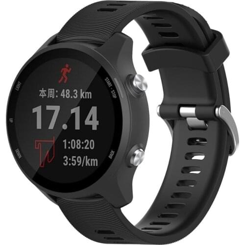 For Garmin 645 strap silicone strap sports strap Forerunner 245 Vivoactive 3 Venu Venu SQ horizontal stripe replacement bracelet