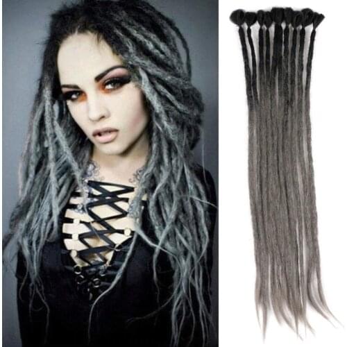 Handmade Dreadlocks Hair Extensions Reggae Hair Hip-Hop Style Faux Locs Crochet Hair Crochet Braids for Women