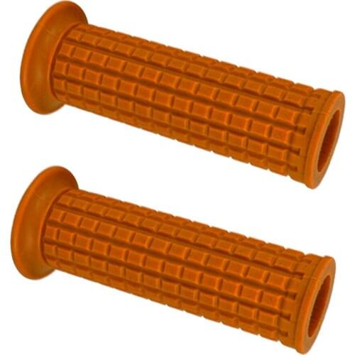 Motorcycle Hand Grips, Non Slip Soft Rubber Open Bar End Thruster Grips for 1inch (25mm) Handlebar