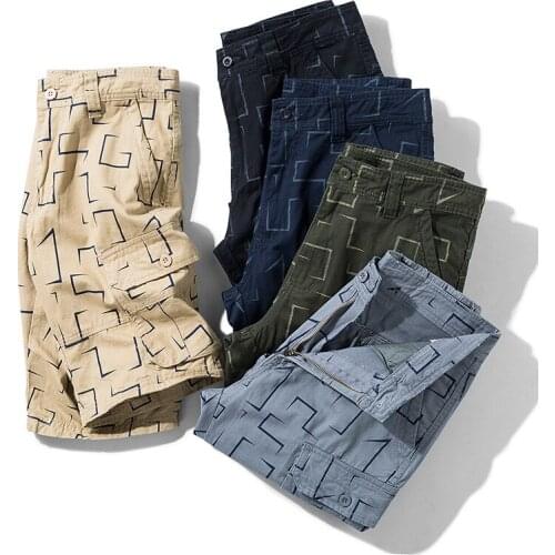 Hot Sale Summer Mens Shorts Cotton Plaid Print Male Jogger Board Shorts Men Brand Casual Beach Shorts MY195